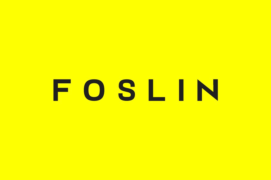 Foslin Font preview